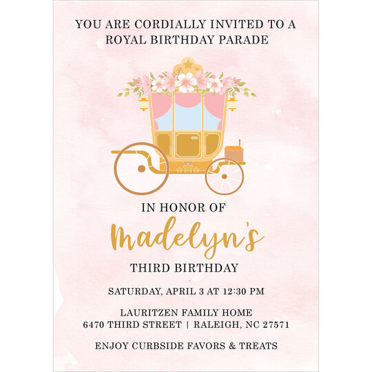 Royal Carriage Invitations